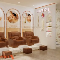 Thiết kế spa Phương Hồng tại Bắc Ninh diện tích 101m²  